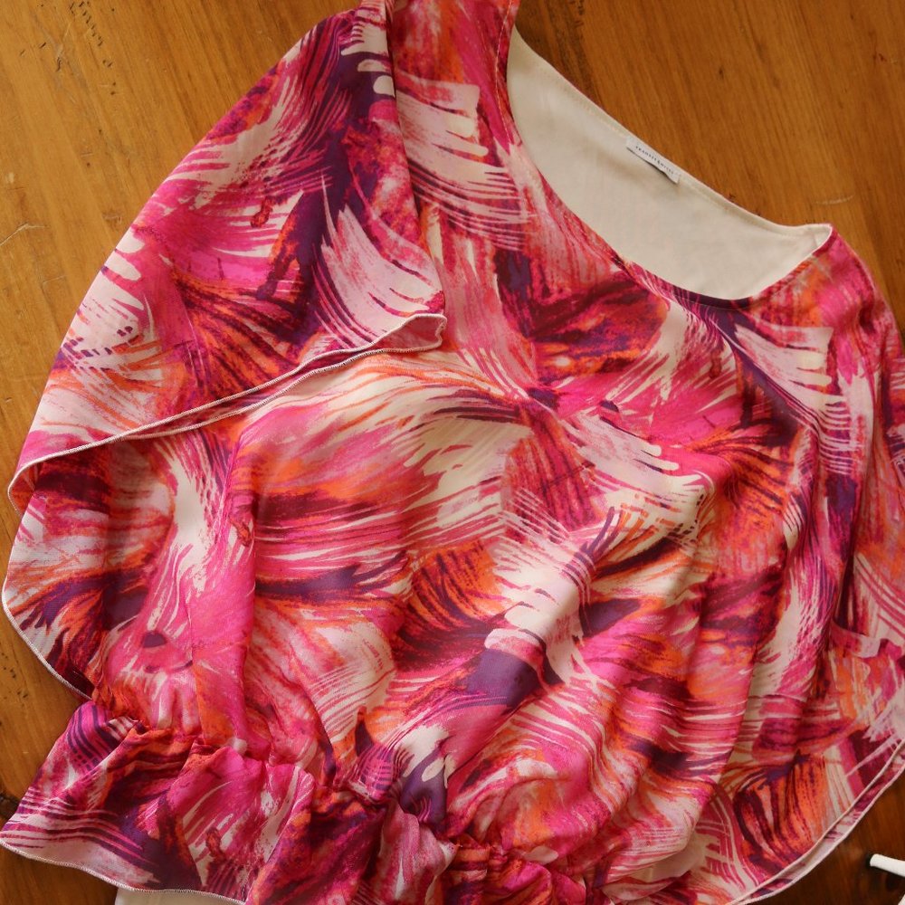 Pink Top Peasant Style